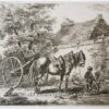 [Antique print, etching] Boy with a horse and dog / Jongen met paard en hond.