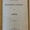 Delftsche Studenten Almanak voor 1872, Delft J. Waltman Jr. 1872, 296 pp.