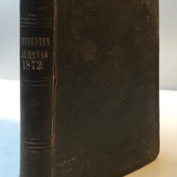 Delftsche Studenten Almanak voor 1872, Delft J. Waltman Jr. 1872, 296 pp.