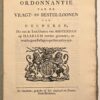 Haarlem, 1791, Trekschuiten | Ordonnantie van de Vragt- en Bestel-loonen van Goederen, J. Enschedé en zn., Haarlem, 1791, 8 pp.