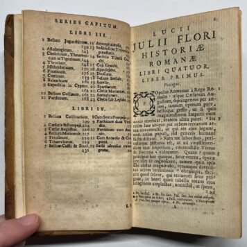 Roman History, 1736, Latin | Lucii Annaei Flori Rerum Romanorum Libri iv, Amsterdam, Waesberge, Wetstein & Smith, 1736, [4], 224, [108] pp.