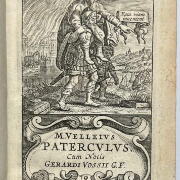 Rare Book, 1654, Roman History | M. Velleius Paterculus cum notis Gerardi Vossii G.F., Lugd. Batavorum, Ex officina Elzeviriana, 1654, [12] 116 [28] 229 pp.