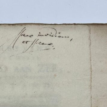 Two volumes, 1741-1743, Egmond aan Zee | Nauwkeurige Afbeelding van den Toren en Kerk te Egmond op Zee, Zoo als dezelve zig vertoonen na den Storm van den 27sten November 1741. Naar het Leven geteekend door Adriaan Spinder, Geadmitteerd Landmeeter Te Haerlem. Nevens eene korte beschryvinge van dit beroemd dorp. Haerlem, Izaäk vander Dinne, 1741, 7 pp.