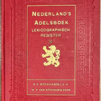 Dutch Heraldry I Nederland’s Adelsboek Lexicographisch Register, ‘s-Gravenhage, W.P. van Stockum & Zoon, 361 pp.