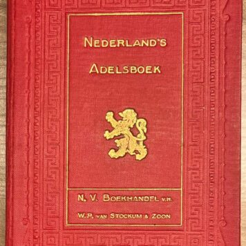 Dutch Heraldry I Nederland's Adelsboek, 1925, G-K, ‘s-Gravenhage, W.P. van Stockum & Zoon, good copy.