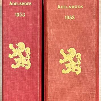 Dutch Heraldry I Nederland's Adelsboek 1953, Rh-St and V-Z, 's-Gravenhage, W.P. van Stockum & Zoon, set of 2.