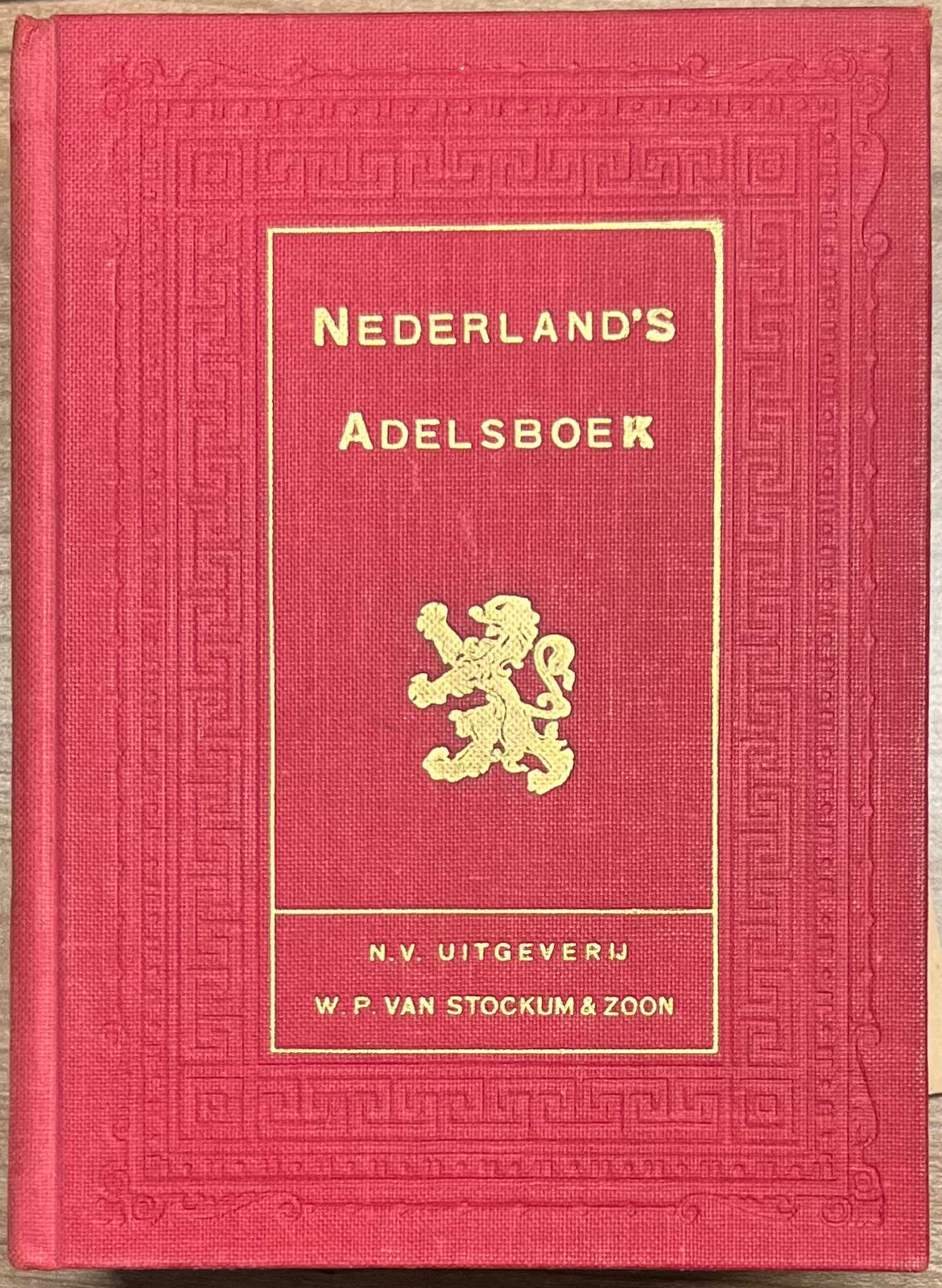 Centraal Bureau voor Genealogie, red. - Dutch Heraldry I Nederland's Adelsboek 1964, Rh-St, 's-Gravenhage, W.P. van Stockum & Zoon, good copy.