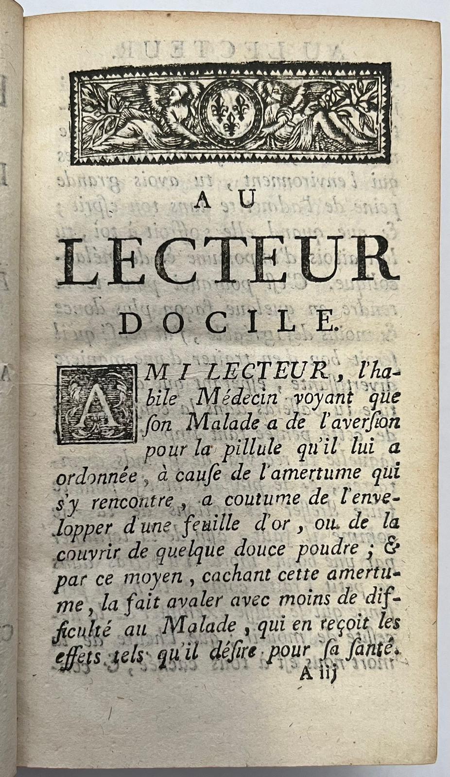 Poetry, 1762, French | Le Faut-Mourir et Les Excuses Inutiles qu'on apporte à cette necessité. A Lyon, Chez Antoine Molin, Libraire, 1762, 492 pp.