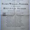Occasional Poem, 1756, Plano | Gedagten ter bruylofte van den Heer Floris Willem De vlieger en Mejuffrouw Hilletje Storm, egtelijk vereenigt op den 14den van slagtmaand 1756. z.p. 1756, Plano.