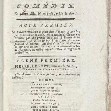 Opera, 1792, French | Pierre le Grand. Comédie. En trois actes, et en prose, mêlée de chants [...] Par M. Bouilly. Musique de M Grétry. Amsterdam, Chez Gabriel Dufour, 1792, 79 pp.