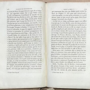 Charlemagne, 1819, French | Histoire de Charlemagne, Par Gaillard [...] Nouvelle Édition, Augmentée de la vie de Witikind Le Grand, Duc des Saxons, et Rival de Charlemagne. Par Dreux du Radier. Paris, Foucault, 1819, 2 vols.