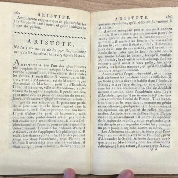 Antiquity, 1806, French | Abrégé de la Vie Des Plus Illustres Philosophes de l'Antiquité, avec leurs dogmes, leurs systêmes, leur morale, et un receuil de leurs plus belles maximes. Riom, J.-C. Salles, 1806, 250 (2) pp.