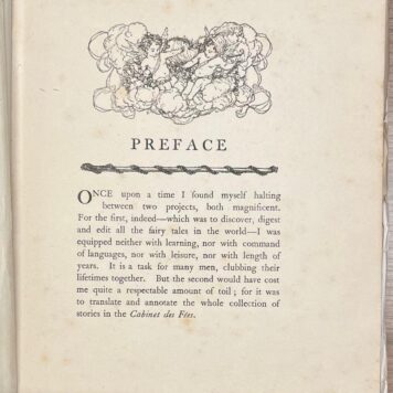 Rare, 1910 [?], Children's literature | The Sleeping Beauty and other fairy tales from the Old French, retold by A.T. Quiller-Couch, illustrated by Edmund Dulac. Hodder and Stoughton, London, 1910 [?], (14) 129 pp.
