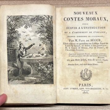 Prize Binding, 1823, Education | Nouveaux Contes Moraux, pour servir a l'instruction et a lámusement de l'enfance. Paris, Alex. Eymery, Libr., 1823, 407 pp.