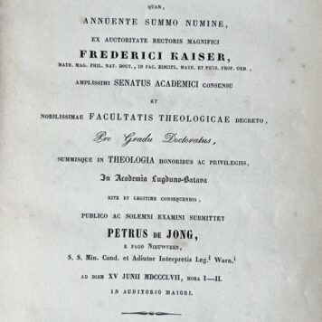 [Dissertation 1857] Disquisitio de psalmis M.accabaicis [...] Leiden E.J. Brill 1857, 80 pp.