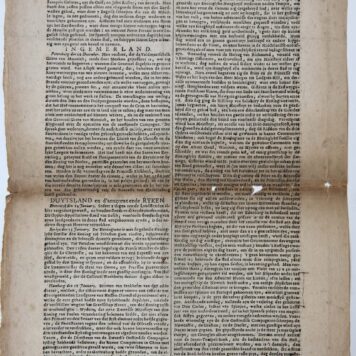[Newspaper/Krant 1737] ’s Gravenhaegse Woensdaegse Courant 23 Januari 1737, 1p.