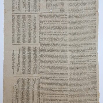 [Newspaper/Krant 1813] Buitengewoone ’S Gravenhaagsche Courant Zaterdag, den woensdag 22 December 1813, 1p.