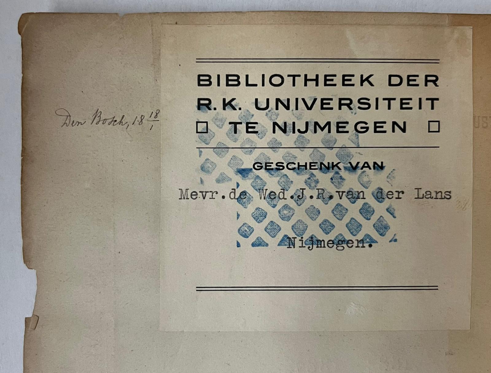 [Literature 1887] Winterloof. Late gedichten 1884-1887. Leiden, A.W. Sijthoff, [1887], 164 pp.