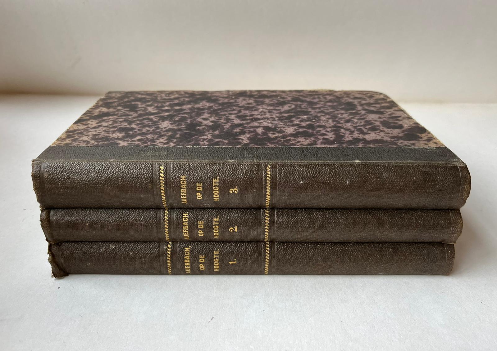 [Rare literature 1867-1868] Op de hoogte. Roman. Vertaald uit het Duits. Utrecht, L.E. Bosch en zoon, 1867-1868. [3 volumes]