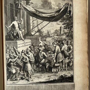 [Literature 1741] Vectigalia populi Romani et Zeus kataibatès sive Jupiter fulgerator (...). Leiden, Coenraad en Jurriaan Wishoff, 1734. [Gebonden met:] Oratio funebris in obitum (...) Petri Burmanni (...). Dicta publice ab Hermanno Oosterdyk Schacht. Leiden, Samuel Luchtmans, 1741.