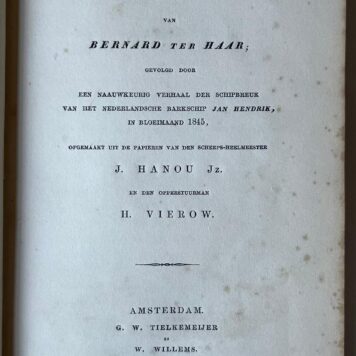 [Literature 1847] De St. Paulus rots. Dichtstuk. Amsterdam, G.W. Tielkemeijer en W. Willems, 1847, [6] 11 [1] 208 [2] pp.