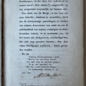 [Literature 1855] Navolgingen uit oude Latijnsche dichters. Buiten den handel. [z.p.], [1855], 16 [1] 205 [4] pp.