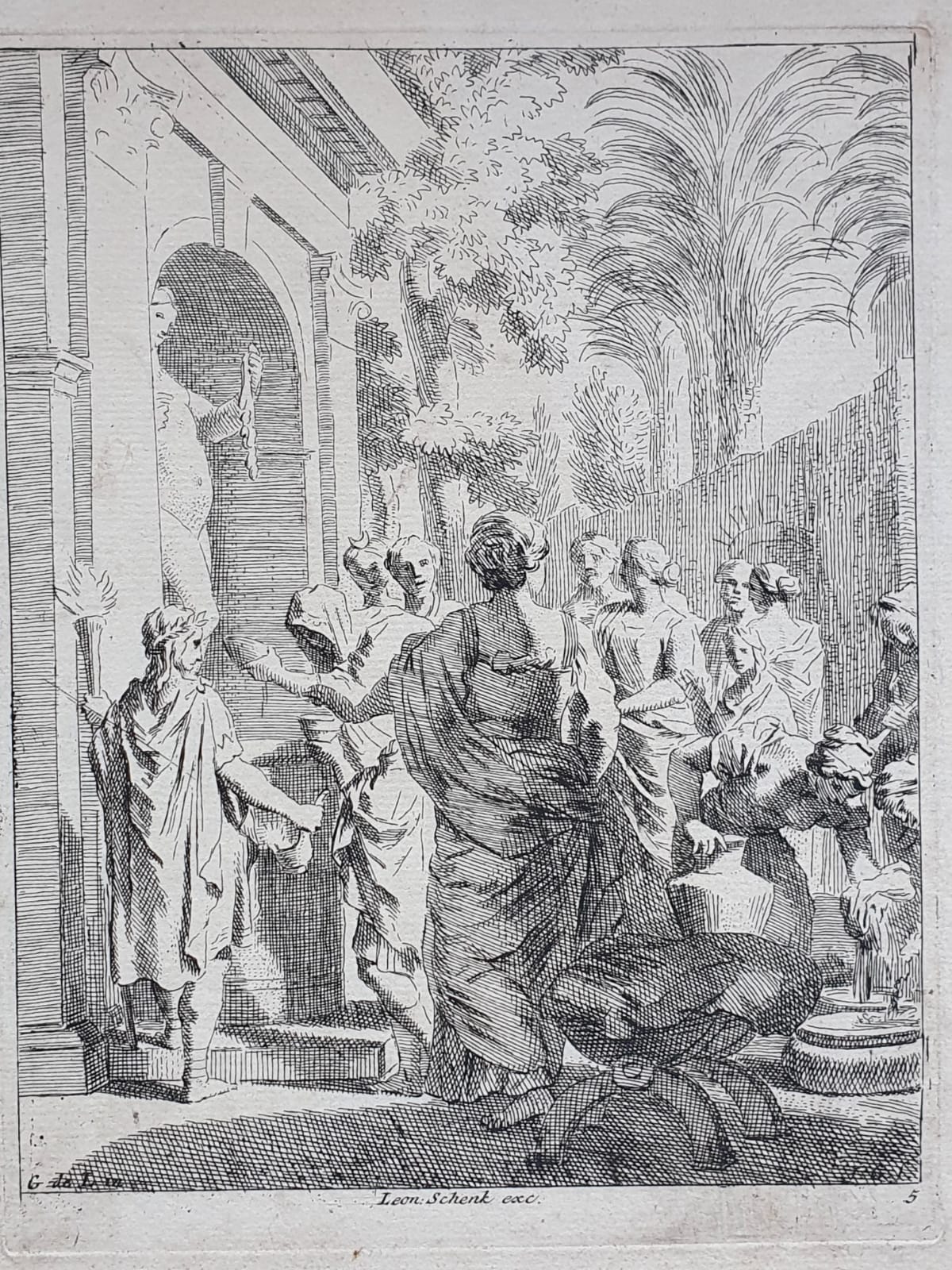 [Antique print, etching/ets] Sacrifice to Venus, published 1650-1750.