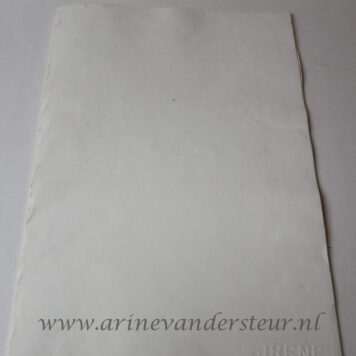 [Cotton paper] Sheet of cotton paper. Thick and soft paper with mark SIRENE, high quality, folio, 1 p.