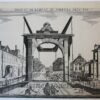 [Antique print, engraving] VUE VERS L'ENTREE DE LA VILLE DE LA HAYE/Aankomst in Den Haag, published ca. 1750.