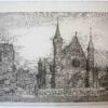 [Modern print, etching] De Ridderzaal in The Hague/Binnenhof Den Haag, published ca. 1960.