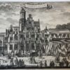 [Antique print, etching] 't Huis van ASSENDELF nu 't HOF van SPANJE/Spaansche Hof Den Haag, published ca. 1735.