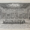 [Antique print; etching] Saal van de staaten generaal (Zaal Staten-Generaal), published 1734.