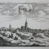 [Antique print, etching] KATWYK aande See (Katwijk aan zee), published ca. 1695/1697.