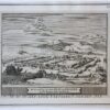 [Antique print, etching] De Grondslag van het Huis te Britten (Brittenburg bij Katwijk); op de slinker syde van boven, published 1711.