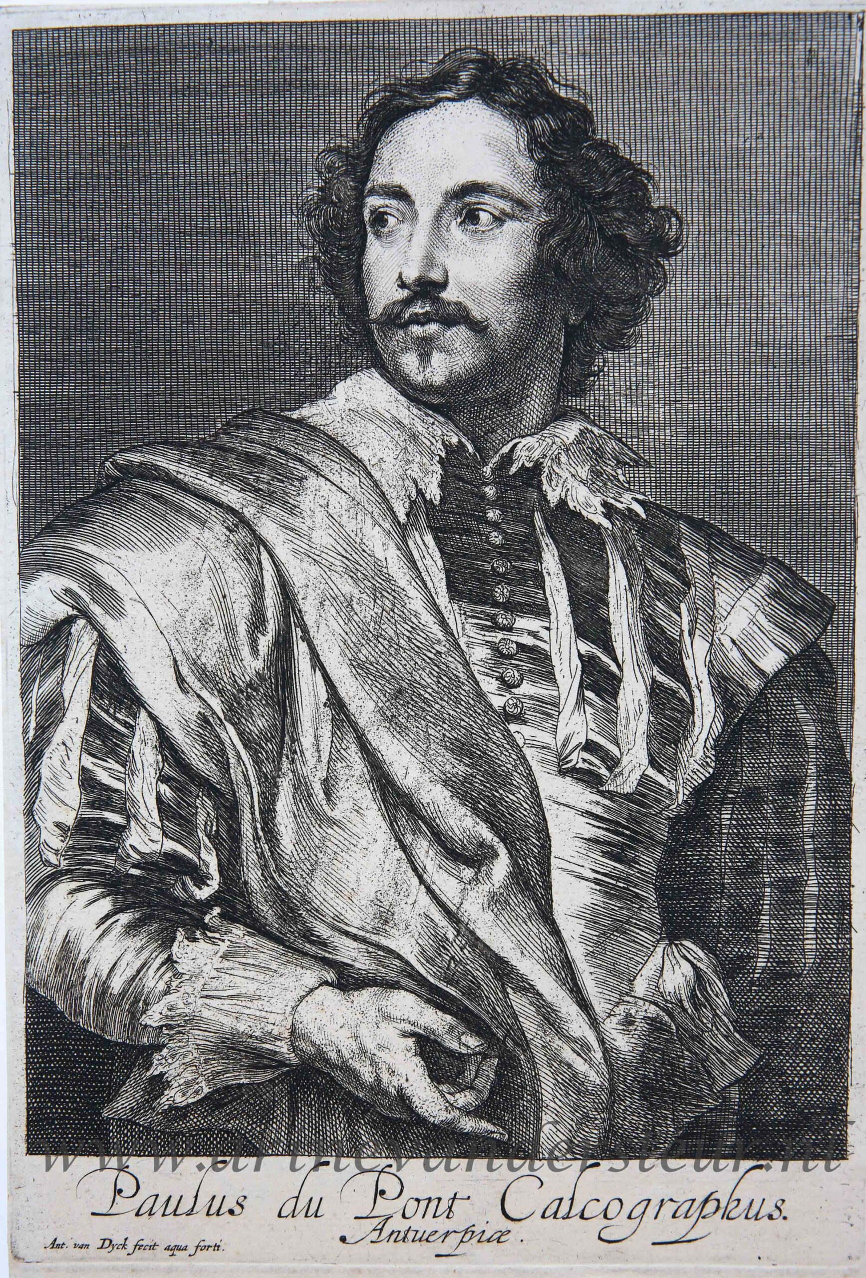 [Antique portrait print, etching, ca. 1630-1641] Portrait of Paulus Pontius, published ca. 1630-1641, 1 p.