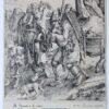 [Antique print, etching, after 1520] The beggars family, "Uylenspiegel" (Tijl Uilenspiegel), published after 1520, 1 p.