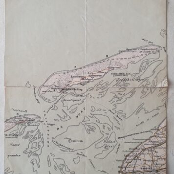 [Cartography; drawing] Map of the island of Terschelling, dated 1850.