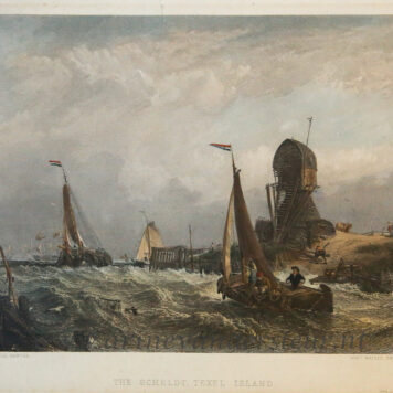 [Antique print, etching and engraving] The Scheldt, Texel Island, published 1849.