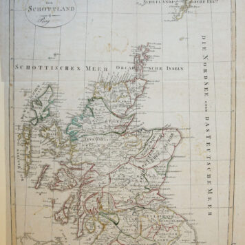 [Antique print, cartography] Map of Scotland/Schotland, published 1810.