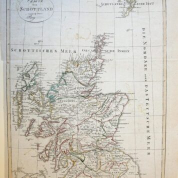 [Antique print, cartography] Map of Scotland/Schotland, published 1810.