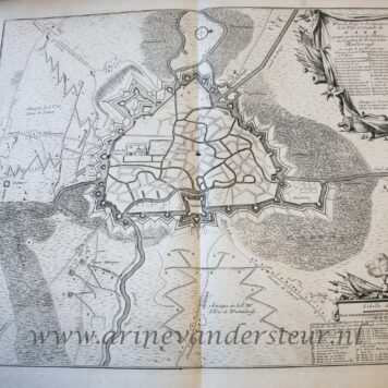 [Antique print, etching] Map of the siege of Ghent (Spanish Succession War), published 1729.