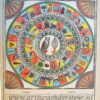 [Antique game, board game, Chromolithography] Uilenspel (Owl game), published ca. 1833-1911.