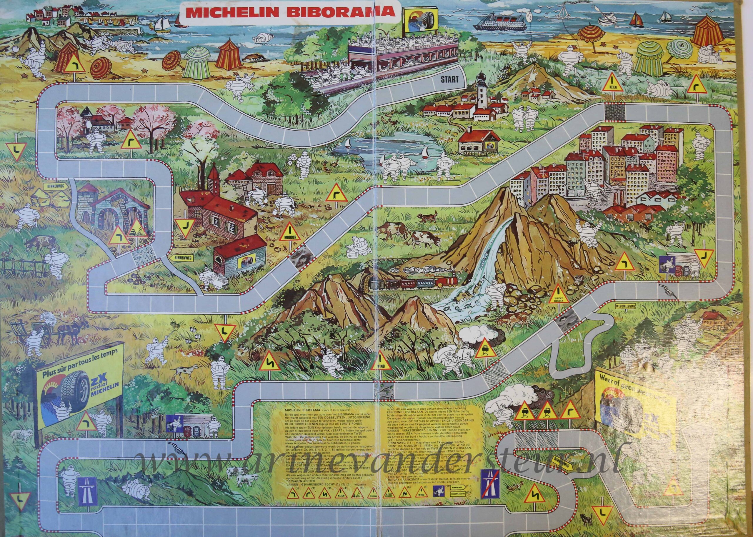 [Modern board game, car race, automobile] Michelin Biborama, ca. 1980.