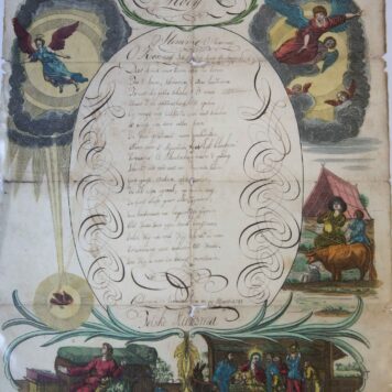 [Pinxter Wensch, Pinkster, Pinksteren / Pentecost Wish Card 1793] Jetske Stiensma. Leeuwarderadeel. Wish card for Pentecost, dated 1793, 1 p.