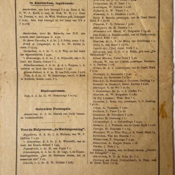 INDIE, ZENDING--- Aflevering van 'De Heidenbode, zendingblad van de Geref. kerken in Nederland'. Juli 1901, 16 pag., gedrukt.