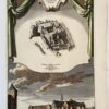 Handgekleurde gravure/Handcoloured engraving Jan Goeree: 't Minnebroers Klooster, was gelegen omtrent de Bloed- en Monnike-straaten, voerende de laatste van dit Klooster de naam. ca 1765.