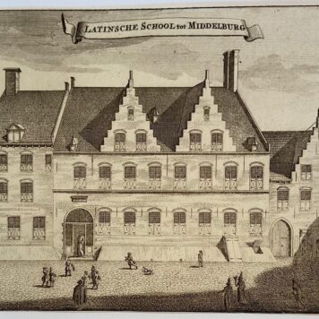 Print/Prent: Latinsche School tot Middelburg (Latijnse school), ca 1696.