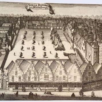 Print/Prent: D'Edele Handboog tot Middelburgh (Middelburg), ca 1696.