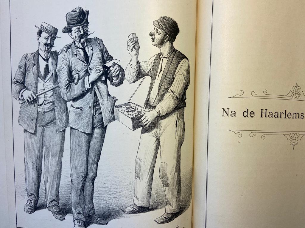 Haarlemsche schetsen, tien teekeningen, rare book by Fidelio, Haarlem: J.C. Peereboom 1897.