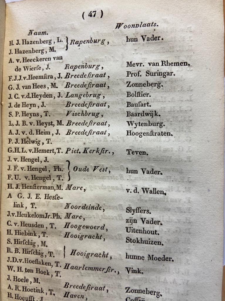 [Leiden] Studenten-Almanak 1833, Leiden Herdingh, 166 pp.